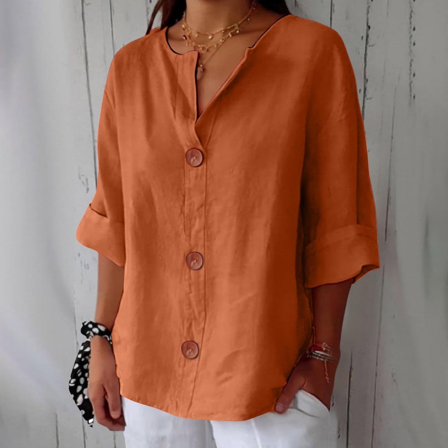 Krista | Elegant Linen Spring Shirt