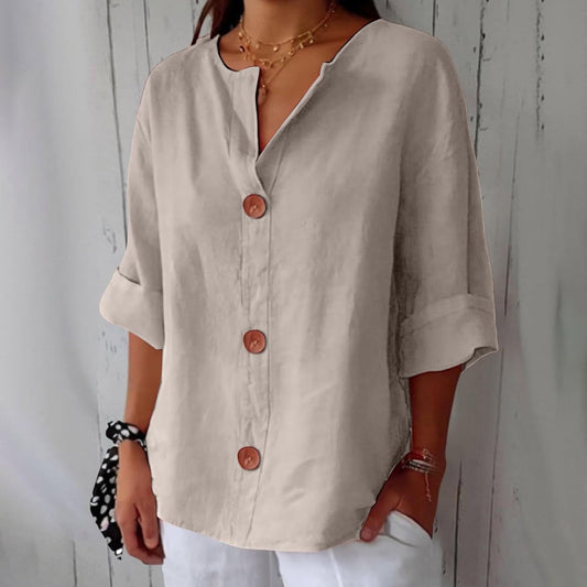 Krista | Elegant Linen Spring Shirt